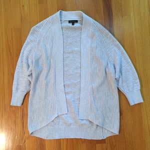 banana republic pale lavender open knit cardigan